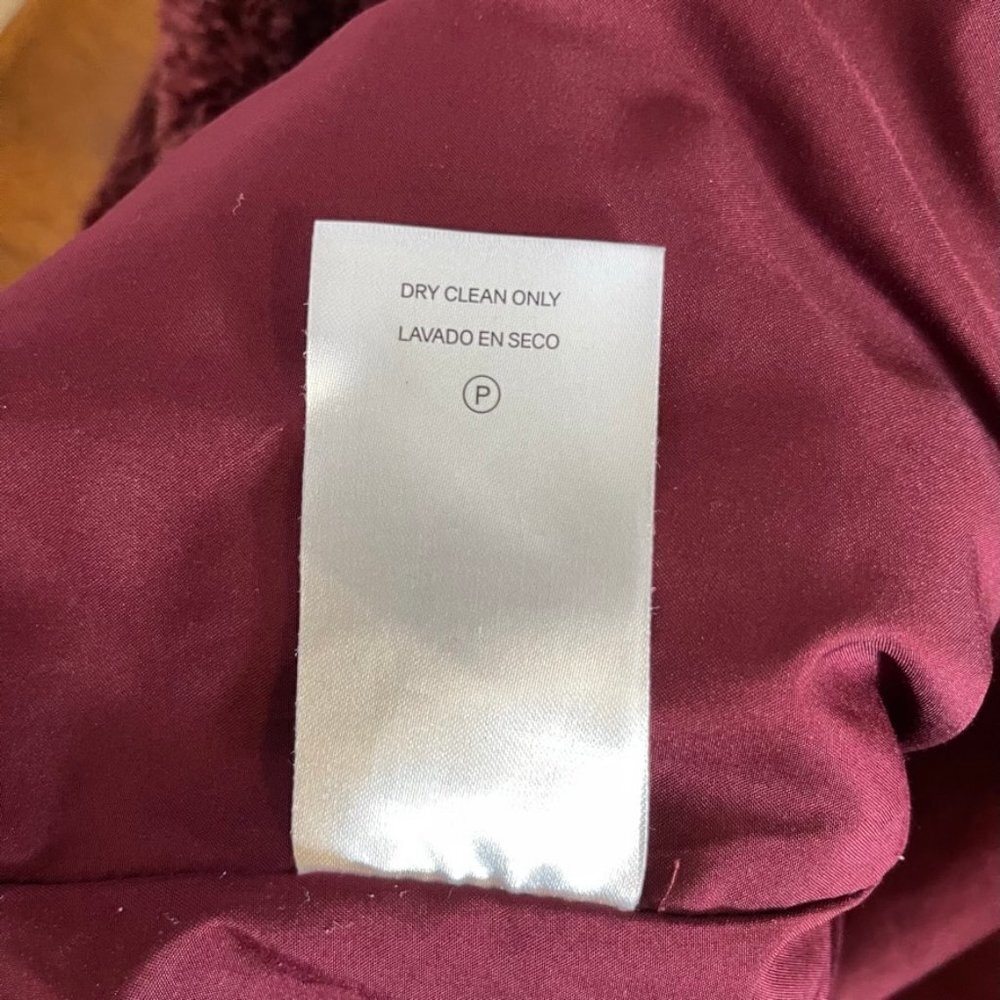 Pendleton Fuzzy Full Zip Jacket Size Large Maroon - image 7